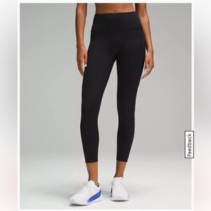 Lululemon Fast and Free High-Rise Tight 25”, black, size 4